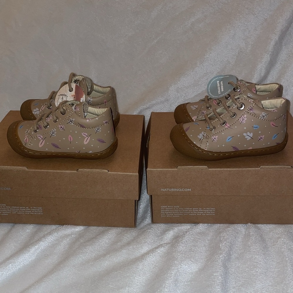 NWT NATURINO COCOON Leather first step shoes in Beige - Picture 10 of 15
